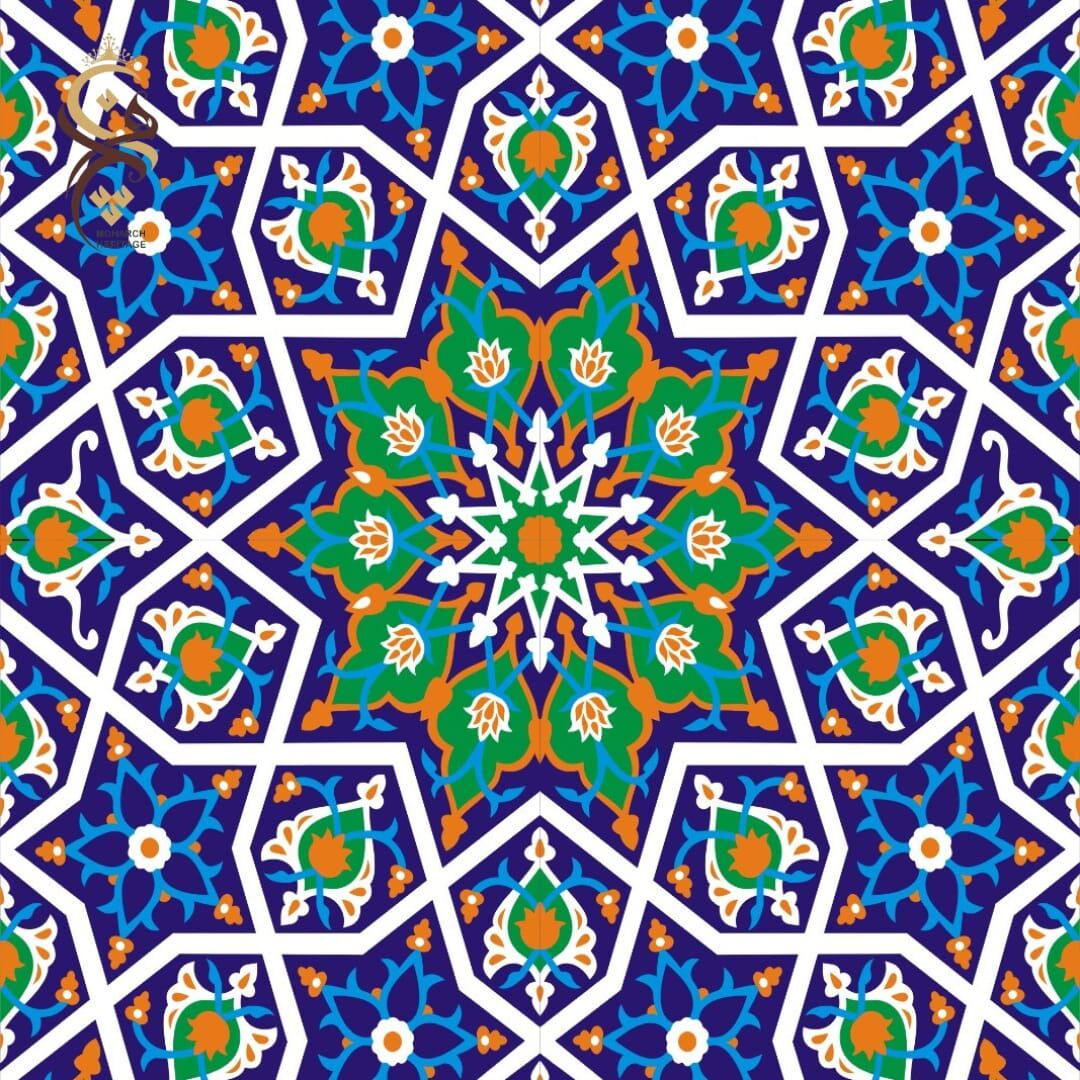 ceramic tile-geometric pattern-multani tile-pakistan